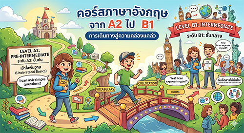 คอร์สอังกฤษ จาก A2 ไป B1
