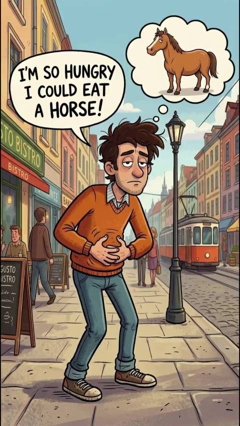 I could eat a horse